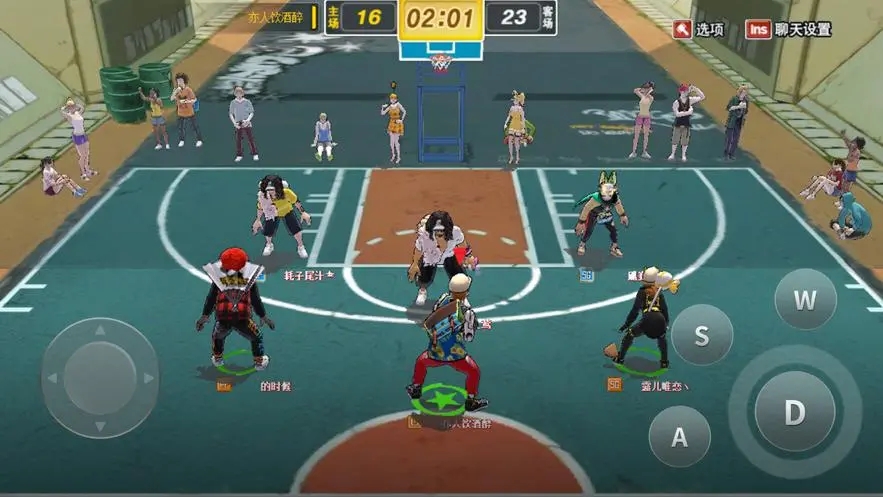 籃球游戲5v5全場真人