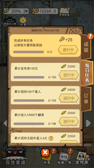怪物餐廳內置菜單版
