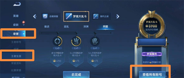 王者榮耀生涯徽章等級怎么看-王者榮耀生涯徽章等級查看方法