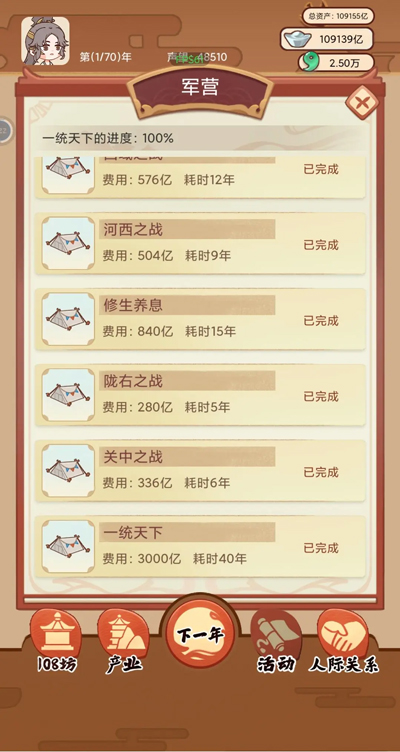 唐朝人生內置菜單