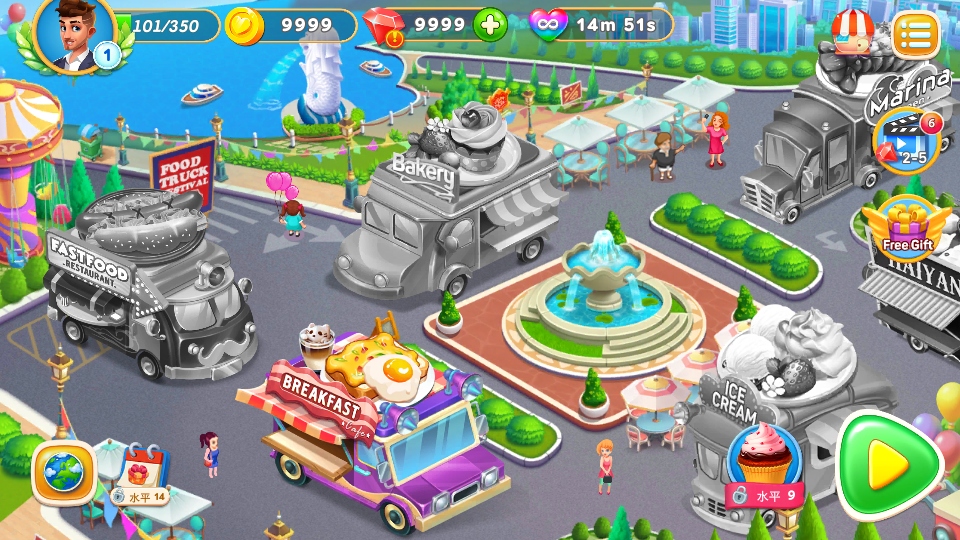 烹飪卡車無限金幣鉆石版