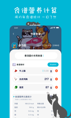 嗷嗚貓狗食譜(Raw Meat Calculate)
