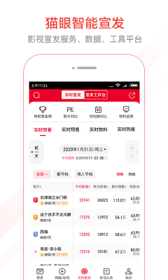 貓眼票房專業(yè)版