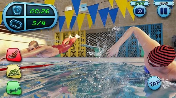 游泳比賽模擬器(Water Pool Race)