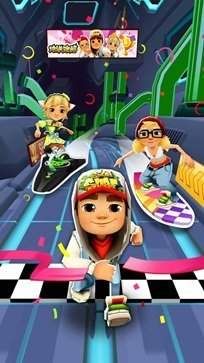 地鐵跑酷空間站內購版無邪盒子(Subway Surf)
