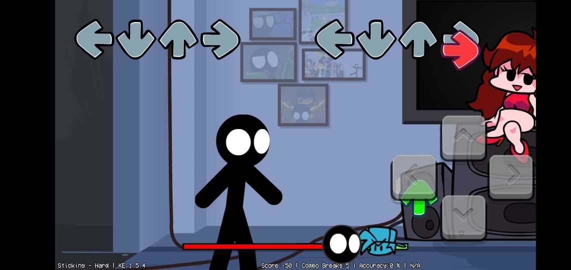 周五夜放克火柴人模組(Stickman Vs Friday Night Funkin)