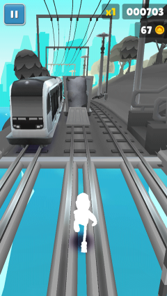 地鐵跑酷黑白休斯頓(Subway Surf)