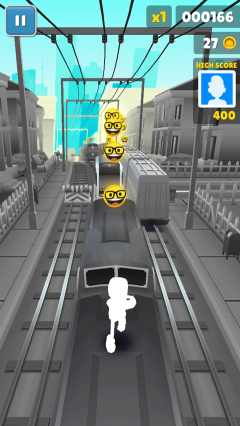 地鐵跑酷黑白休斯頓(Subway Surf)