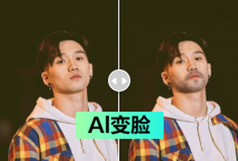 根據AI算法改變人臉屬性