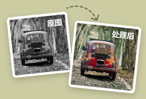 用鮮艷的色彩為舊照片上色