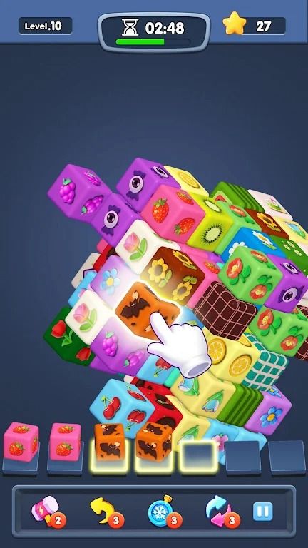 多面體方塊粉碎(Cube Crush 3D)