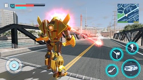 飛行警察變形機(jī)甲(Flying Police Robot Game)